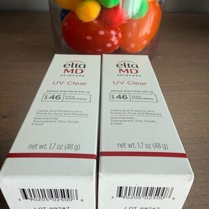 EltaMD UV Clear Sunscreen SPF 46 pack of 2 exp 05/27
